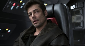 Benicio del Toro's D.J. winds up a villain in 'The Last Jedi'.