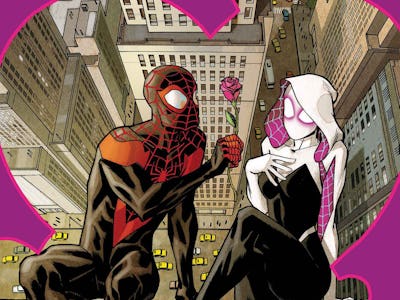 Spider Gwen and Miles Morales s Mutual Spidey Crush Is Now Canon