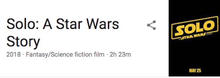 Google result for 'Solo'