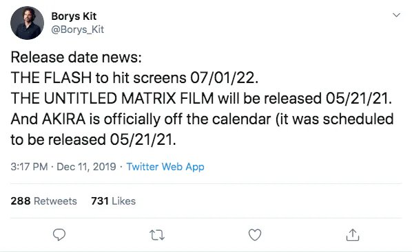 'The Flash' DCEU movie gets 2022 release date, Mortal Kombat wraps filming