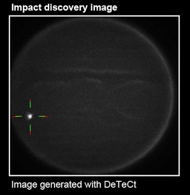 This image, generated by the DeTeCt software, is the result of analyzing several video observations ...