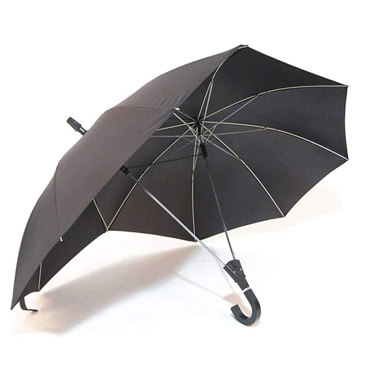 A black umbrella for couples