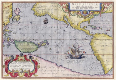 Abraham Ortelius map of the Pacific