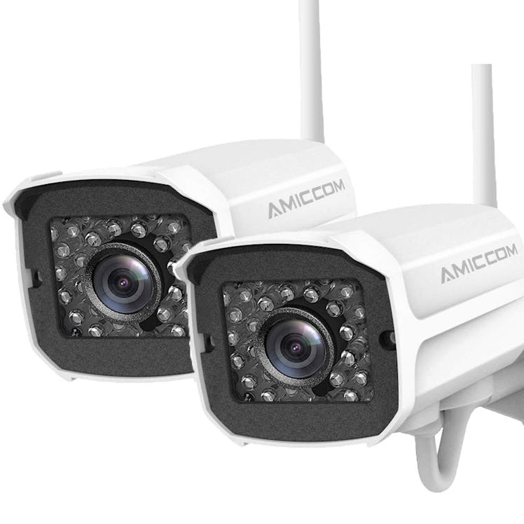 Outdoor Security Camera (2 Pack) ,1080P HD Security Camera System 