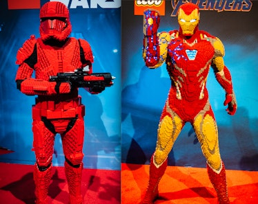 Big legos of star wars and iron man