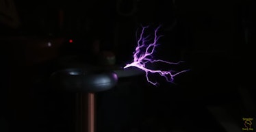 Tesla coil in action. 