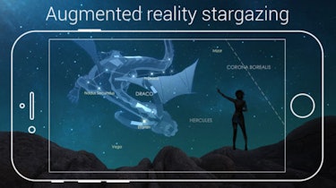 Augmented reality stargazing, as seen in the Star Walk 2 app.