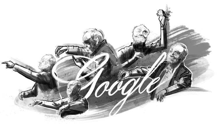 July 18's Google Doodle commemorates what would have been conductor and humanitarian Kurt Masur's 91...