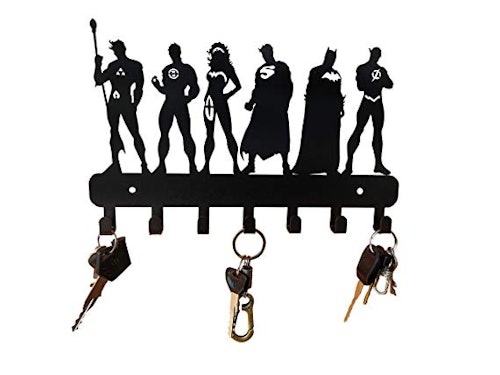 HeavenlyKraft Super Heros Wall Mounted Metal Key Holder
