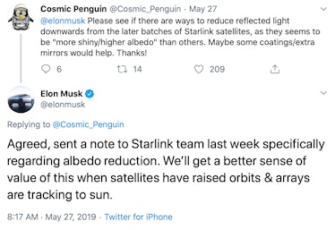 SpaceX CEO Elon Musk responding to concerns.