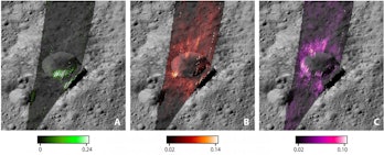 Ice, water, and sodium carbonate distribution across Ceres