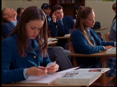 Rory Gilmore in prep school from the show The Gilmore Girls.