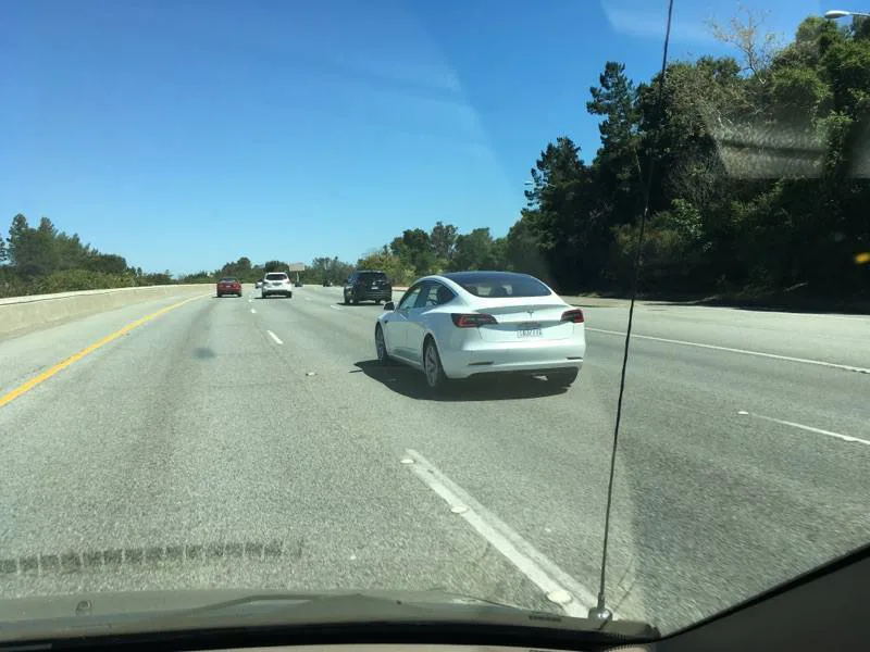 Pre Release Tesla Model 3 Spotted With Stunning Glass Roof