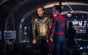 mysterio and spider-man in far from home