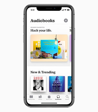 apple books audiobook menu tab
