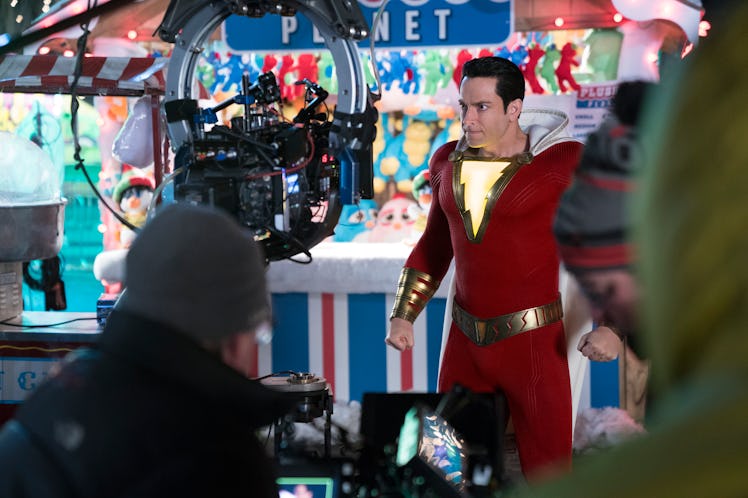 Shazam Behind the Scenes Zachary Levi