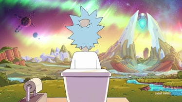 rick and morty old man and the seat toilet