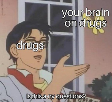 drugs pigeon meme