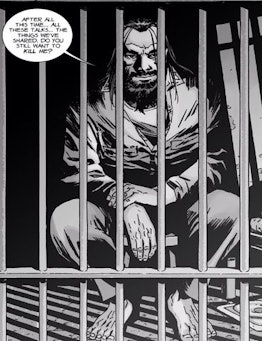 In 'The Walking Dead' comics, Carl frequently visits Negan and the two almost become friends despite...