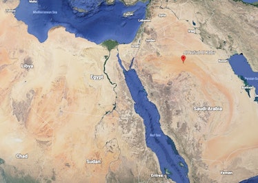 nufud desert saudi arabia map