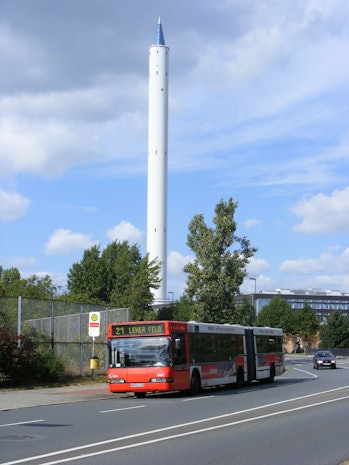Neoplan articulated bus nr 4867 at Zarm, Bremen University