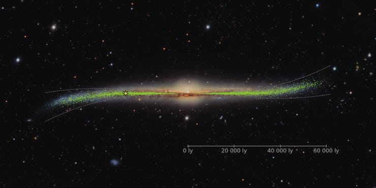 The Milky Way in space