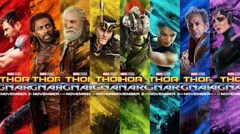 'Thor: Ragnarok' character posters. netflix disney+ release date