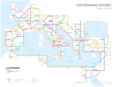 Roman Empire subway map visualization