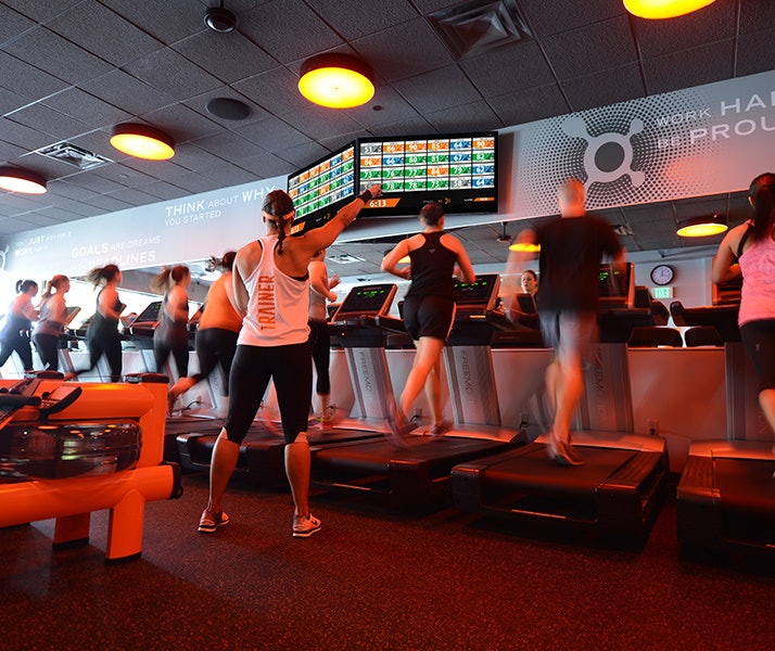 Justin burned OVER 1,000 calories in his first orangetheory class