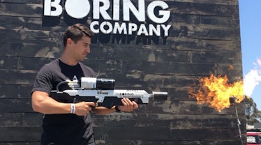 A Boring Company Not-a-Flamethrower