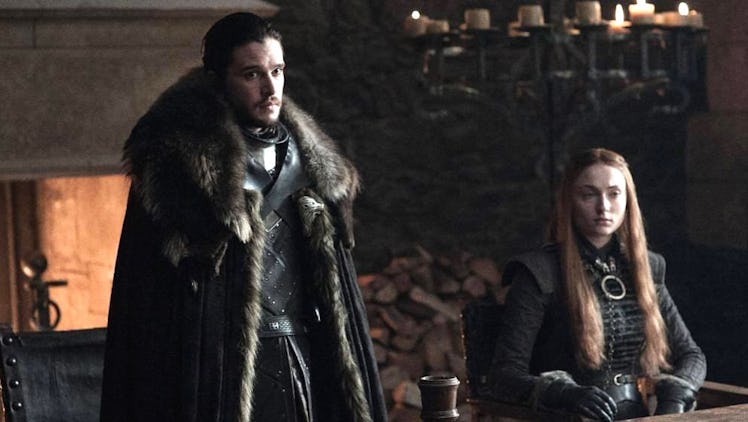 Kit Harington and Sophie Turner in 'Game of Thrones' Season 7 