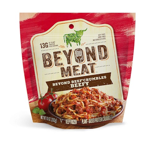 Beyond Meat, Beefy Beef-Free Crumbles, 10 oz (Frozen)