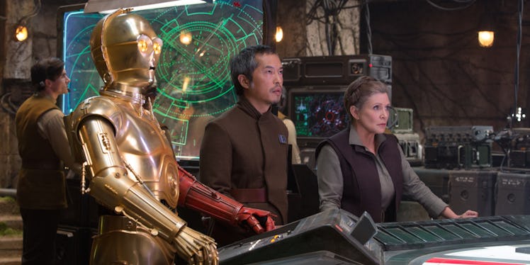 The Force Awakens C-3PO and Leia