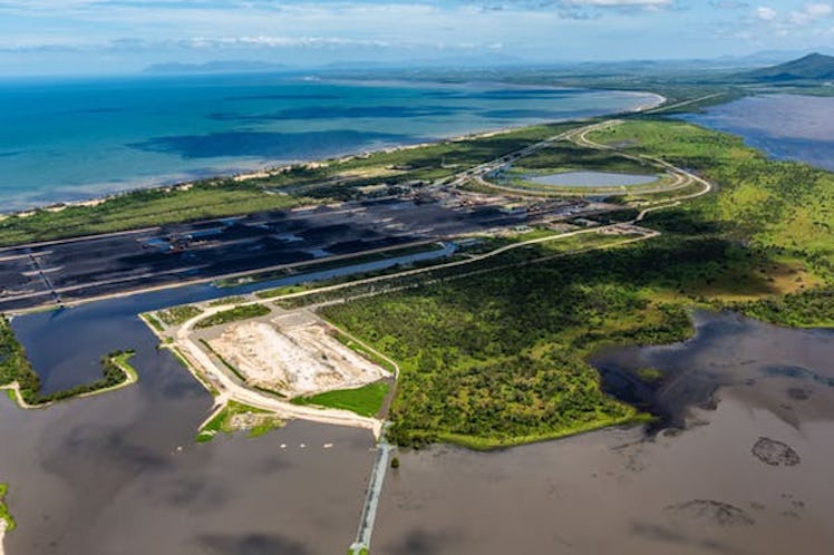 Adani’s Abbot Point coal terminal, and the Caley Valley wetlands. 