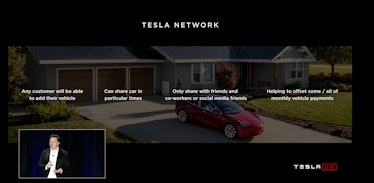 Robo taxi network of Tesla