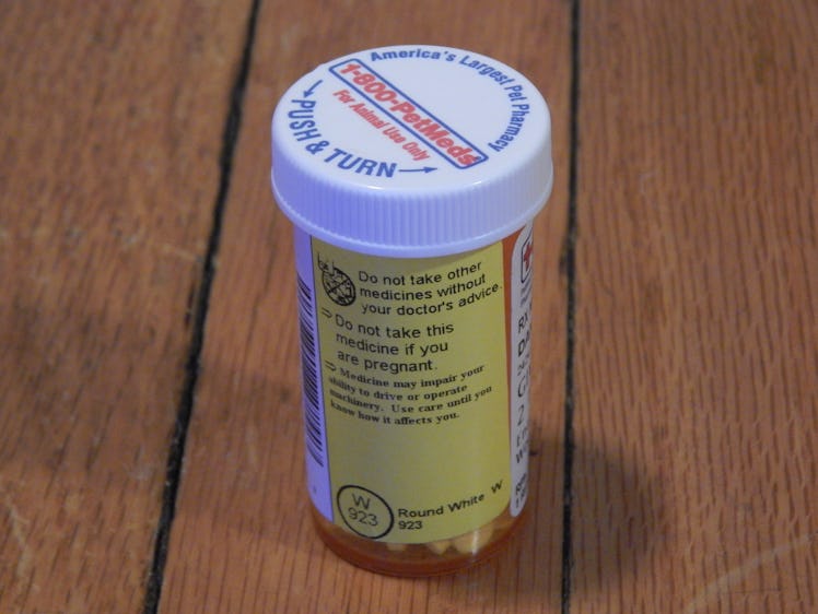 Enalapril Dog medication pill meds warning labels drive