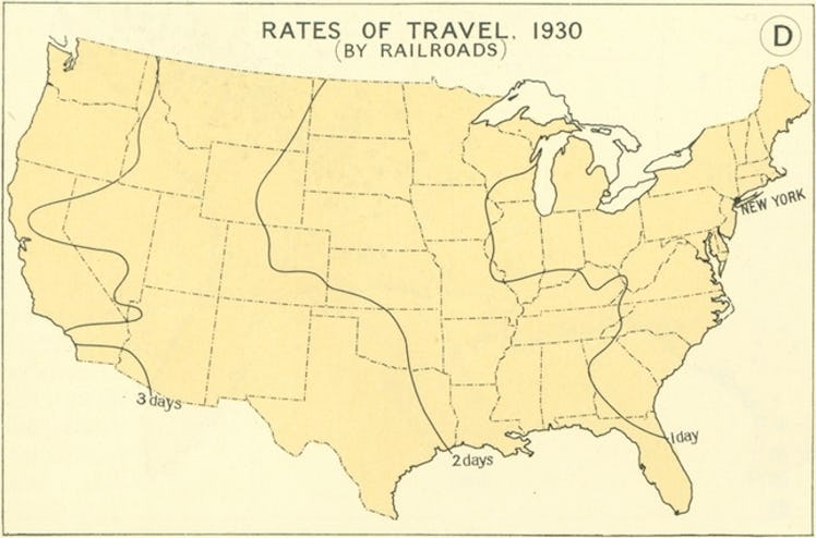 travel times 1900