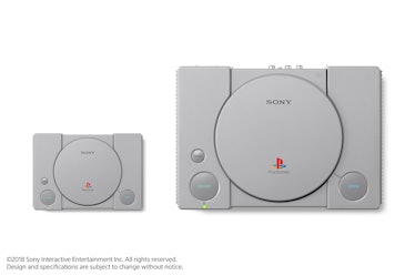 PlayStation Classic alongside the original.