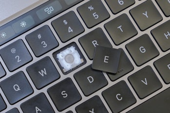 Inside 16-inch MacBook Pro keyboard