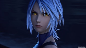 Aqua in 'Kingdom Hearts III' has seemingly been consumed by darkness.