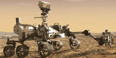 Concept drawing of the as-yet unnamed Mars rover that is scheduled to launch in 2020