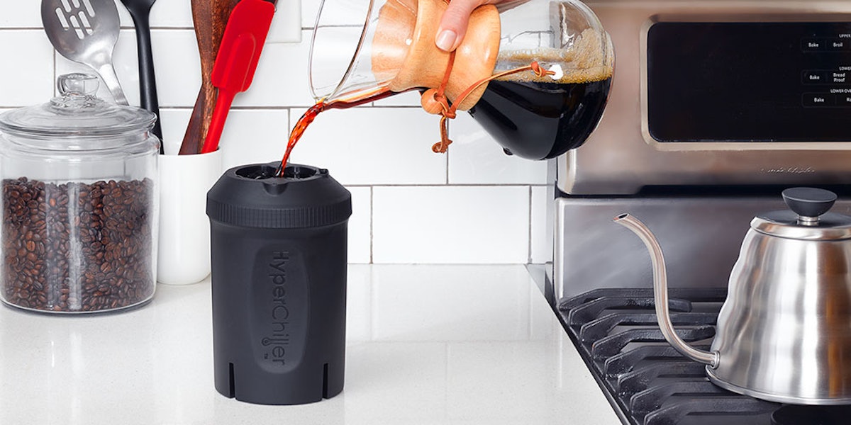 The Hyperchiller Turns Hot Coffee Cold in Seconds
