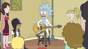 When he was Tiny Rick, he actually sang and played guitar.