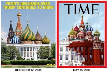 TIME magazine Mad magazine covers