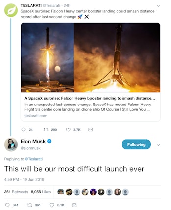 Musk sounds the alarm.