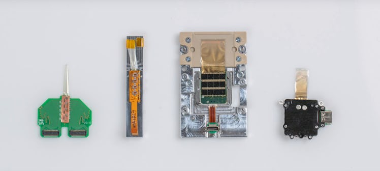 Prototype models, from left to right in chronological order.