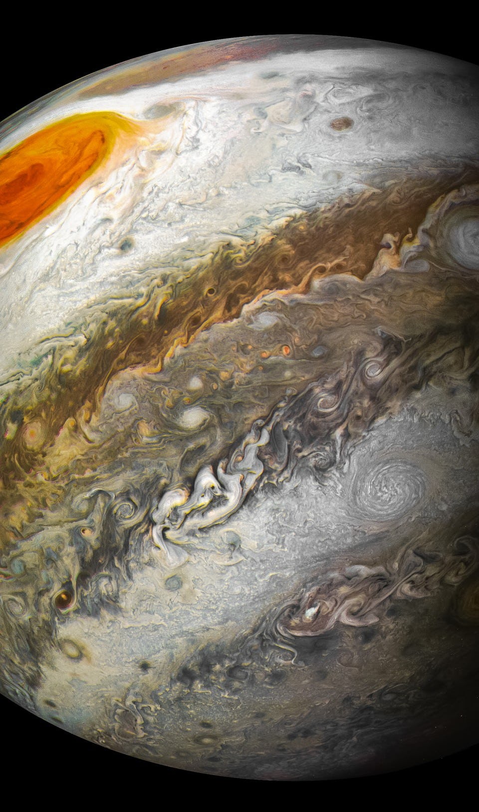Jupiter's Great Red Spot Captured by Juno in Stunning NASA Photos