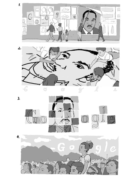 mlk day google doodle drafts