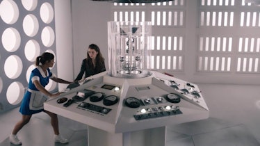 Clara and Lady Me flew away in their own TARDIS at the end of Season 9.