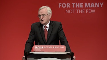 John McDonnell, the party's shadow chancellor.